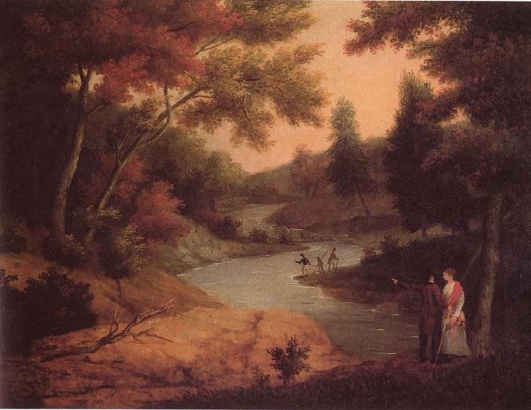 James Peale View on the Wissahickon Norge oil painting art